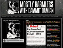 Tablet Screenshot of mostlyharmlesspodcast.com